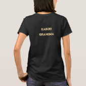Kabuki Grandma Black T-Shirt (Achterkant)