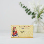 Kabuki Japans TATTOO SWORDS BLADES TRADE Visitekaartje (Staand voorkant)