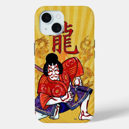 Kabuki Japanse Actor Folk Art Case-Mate iPhone Case (Achterkant)