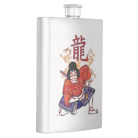 Kabuki Japanse Actor Folk Art Heupfles (Rechts)