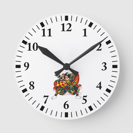 kabuki ronde klok (Voorkant)