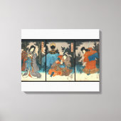 Kabuki Samurai 1847 Canvas Afdruk (Voorkant)