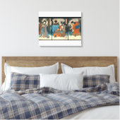 Kabuki Samurai 1847 Canvas Afdruk (Insitu (Slaapkamer))