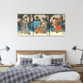 Kabuki Samurai 1847 Canvas Afdruk (Insitu (Slaapkamer))