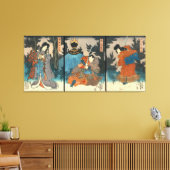Kabuki Samurai 1847 Canvas Afdruk (Insitu (Woonkamer))