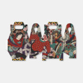 Kabuki Samurai Warriors Woodblock Bedankdoosjes (Uitgevouwen)