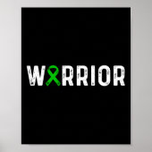 Kabuki-syndroom Warrior Awareness Green Ribbon-Kin Poster (Voorkant)