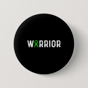 Kabuki-syndroom Warrior Awareness Green Ribbon-Kin Ronde Button 5,7 Cm