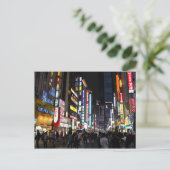 Kabukichō Tokyo Neons bij nacht Briefkaart (Staand voorkant)