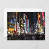 Kabukichō Tokyo Neons bij nacht Briefkaart (Voorkant / Achterkant)