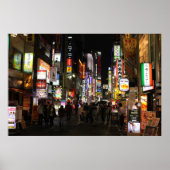 Kabukichō Tokyo Neons bij nacht Poster (Voorkant)