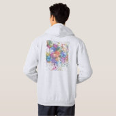 Kabul Afghanistan City Map Hoodie (Achterkant volledig)