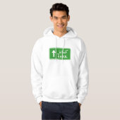 Kabul, Afghanistan Highway Traffic Street Sign Hoodie (Voorkant volledig)