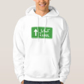 Kabul, Afghanistan Highway Traffic Street Sign Hoodie (Voorkant)
