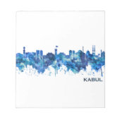 Kabul Afghanistan Skyline Blue Notitieblok (Voorkant)
