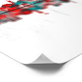 Kabul Afghanistan Skyline Poster (Hoek)