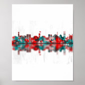 Kabul Afghanistan Skyline Poster (Voorkant)