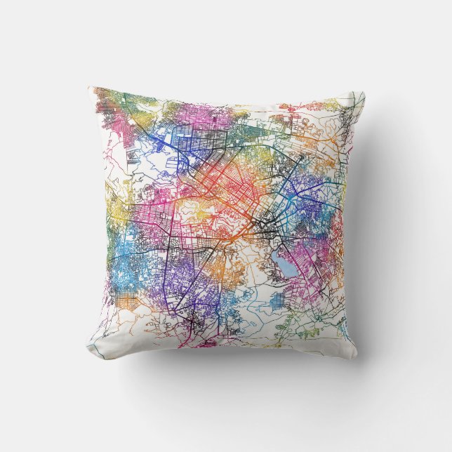 Kabul Afghanistan Stadsplattegrond Kussen (Voorkant)