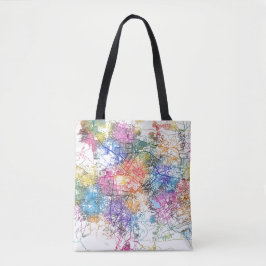 Kabul Afghanistan Stadsplattegrond Tote Bag