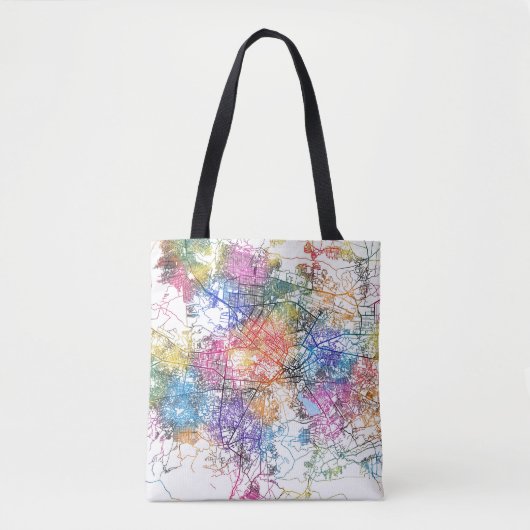 Kabul Afghanistan Stadsplattegrond Tote Bag (Voorkant)