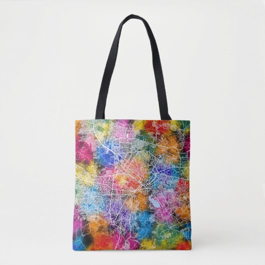 Kabul Afghanistan Stadsplattegrond Tote Bag (Voorkant)