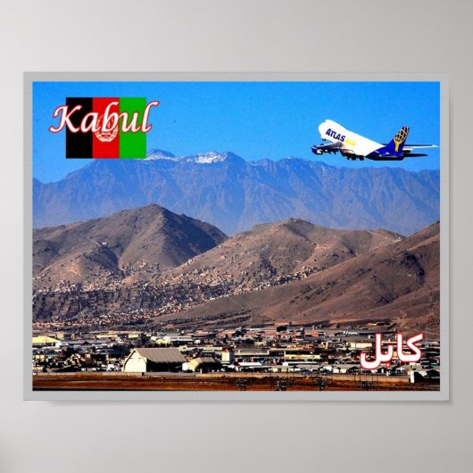 Kabul - luchthaven poster (Voorkant)