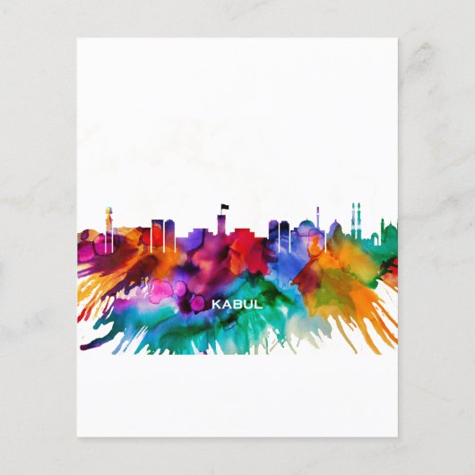 Kabul Skyline Flyer (Achterkant)