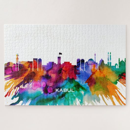 Kabul Skyline Legpuzzel (Horizontaal)