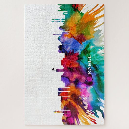 Kabul Skyline Legpuzzel (Verticaal)