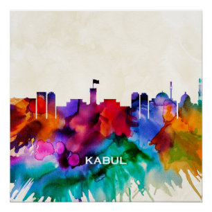 Kabul Skyline Perfect Poster