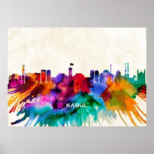 Kabul Skyline Poster (Voorkant)