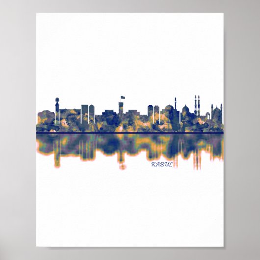 Kabul Skyline Poster (Voorkant)