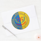 kabyle-sticker ronde sticker (Envelop)