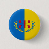 Kabylvlag Ronde Button 3,2 Cm (Voorkant)