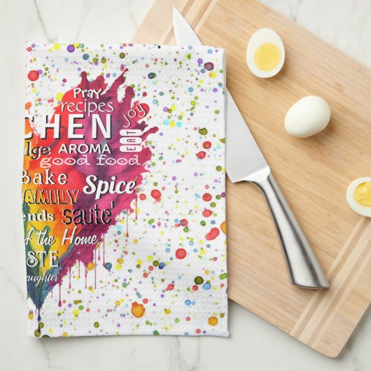 KAC-Keuken Woorden en Termen Hart Keuken Handdoek (Quarter Fold)