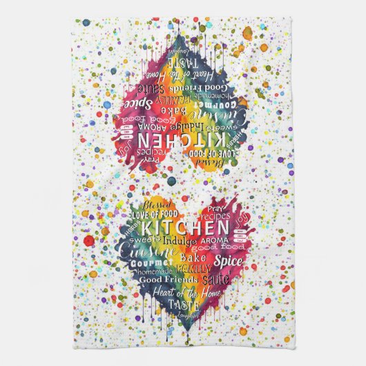 KAC-Keuken Woorden en Termen Hart Keuken Handdoek (Verticaal)
