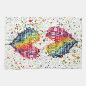 KAC-Keuken Woorden en Termen Hart Keukenhanddoek (Horizontaal)