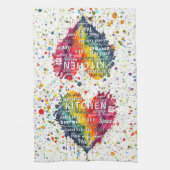 KAC-Keuken Woorden en Termen Hart Keukenhanddoek (Verticaal)