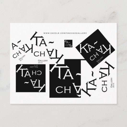 KACHAK GALERIE LOGO - BRIEFKAARTEN (Voorkant)