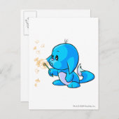Kacheek Blue Briefkaart (Voorkant / Achterkant)