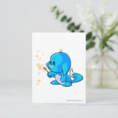 Kacheek Blue Briefkaart (Staand voorkant)