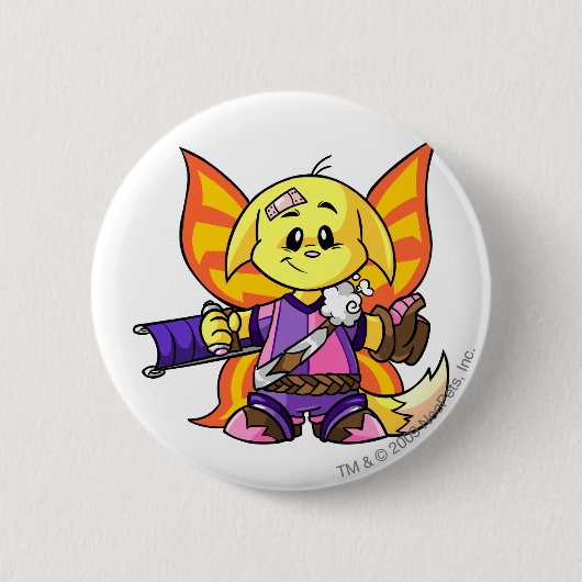 Kacheek Faerieland Player Ronde Button 5,7 Cm (Voorkant)