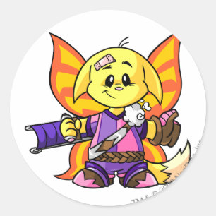 Kacheek Faerieland Player Ronde Sticker