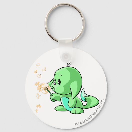 Kacheek Green Sleutelhanger (Voorkant)