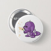 Kacheek Paars Ronde Button 5,7 Cm (Voorkant /achterkant)