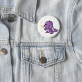 Kacheek Paars Ronde Button 5,7 Cm (In situ)