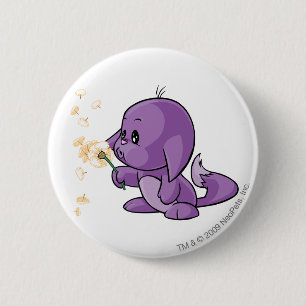Kacheek Paars Ronde Button 5,7 Cm