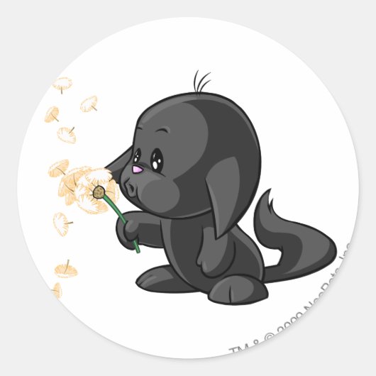 Kacheek Shadow Ronde Sticker (Voorkant)