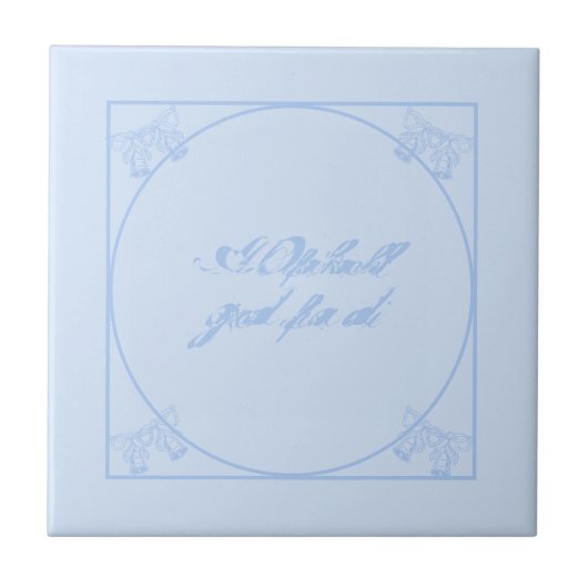 Kachel Fliesen Bayrisch Bayerisch Bairisch Tegeltje (Voorkant)