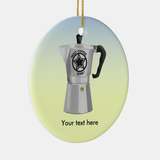 Kachel top expresso maker Moka Coffee Pot Keramisch Ornament (Rechts)